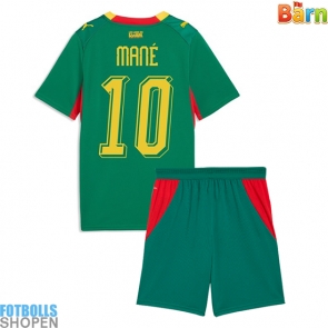 Billiga Senegal Sadio Mane #10 Bortatröja Barn VM 2026 Kortärmad (+ Korta byxor)